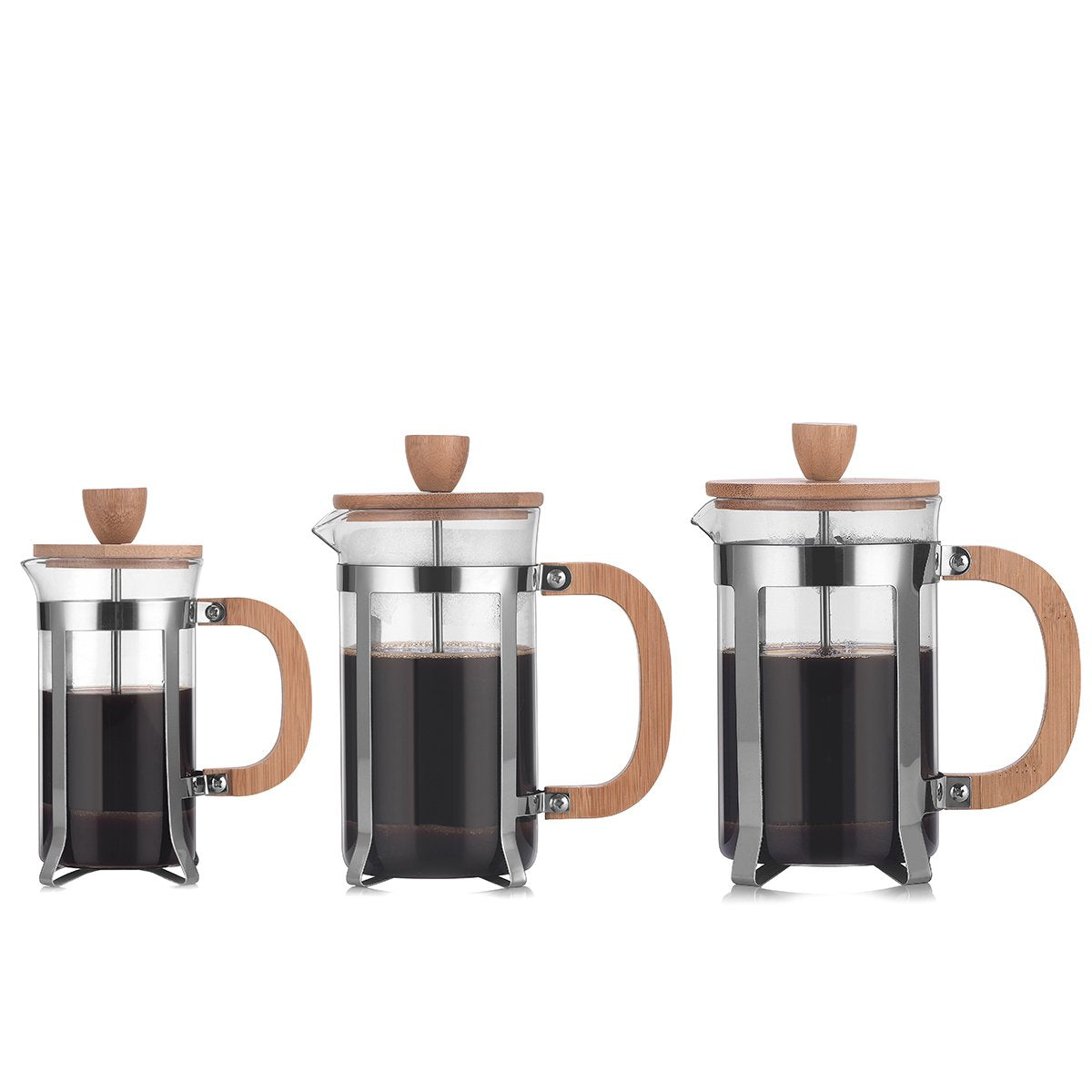 SUGIFT  8 Cup French Press Chrome Coffee Maker