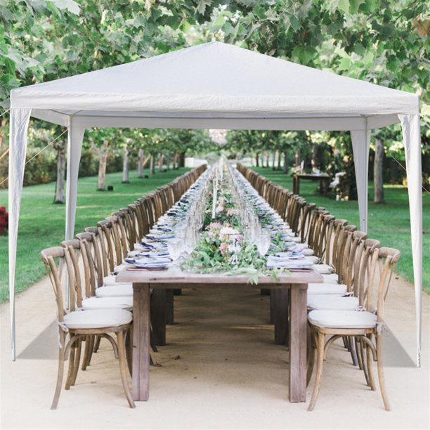 SUGIFT  Party Tents,10x10in Waterproof Gazebos,Sunshades Shelter Commercial Tent for Wedding,Events with Removable Sidewalls Thicken Steel Tube (10x10in w/3 Sidewalls)