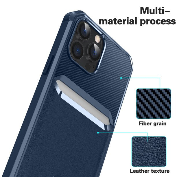SUGIFT  Case for iPhone 13 Pro Max, Shockproof Protective Phone Case,Card insertable on the back(6.7in)