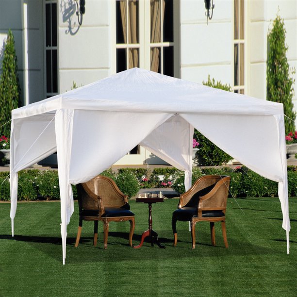 SUGIFT  Party Tents,10x10in Waterproof Gazebos,Sunshades Shelter Commercial Tent for Wedding,Events with Removable Sidewalls Thicken Steel Tube (10x10in w/3 Sidewalls)