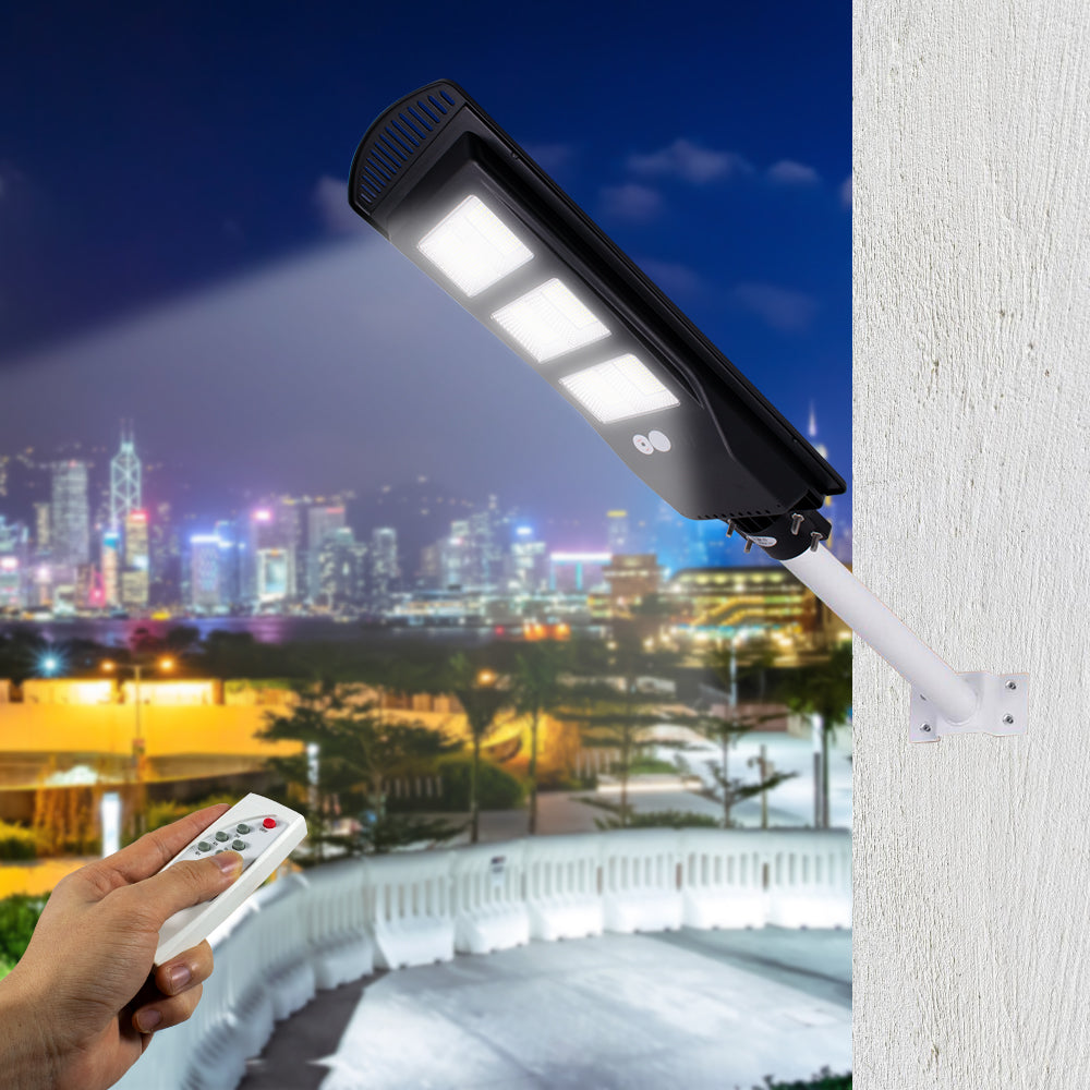 Solar Garden/Outdoor Street Light (Light Control Radar) With Remote Control Black Shell