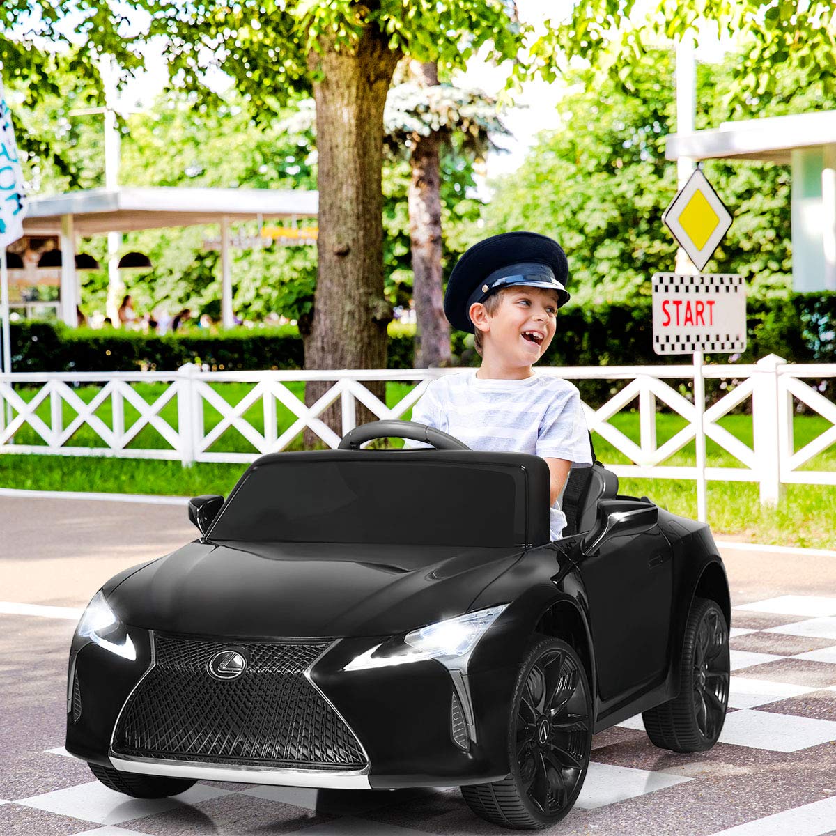 SUGIFT Lexus LC500 Licensed Kids 12V Ride Remote Control Electric Vehicle