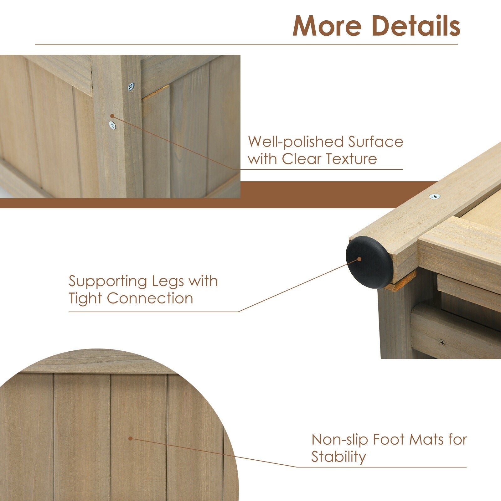SUGIFT Raised Garden Bed with Trellis for Climbing Plants