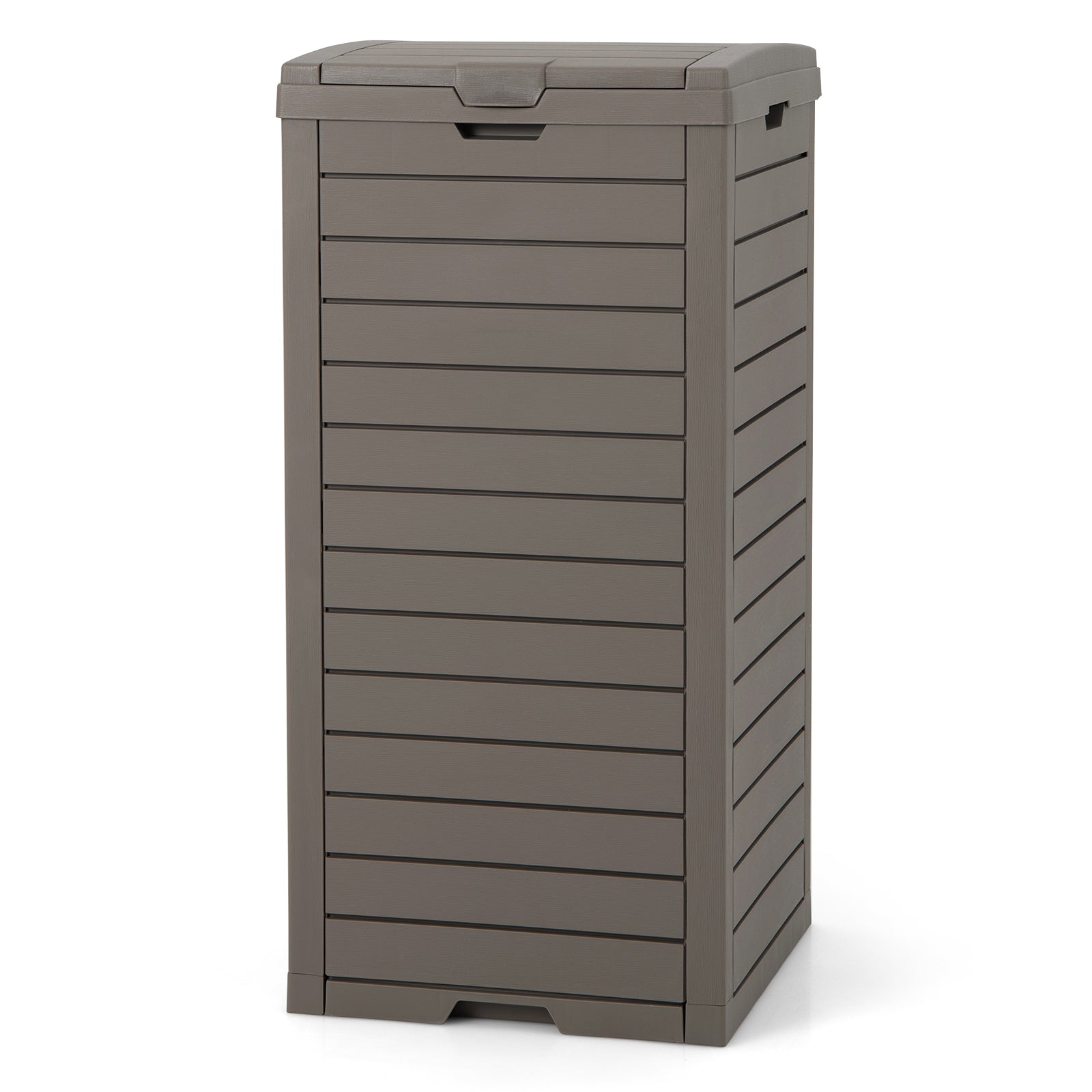SUGIFT 31 Gallon Large Outdoor Trash Can with Lid and Pull-out Liquid Drawer