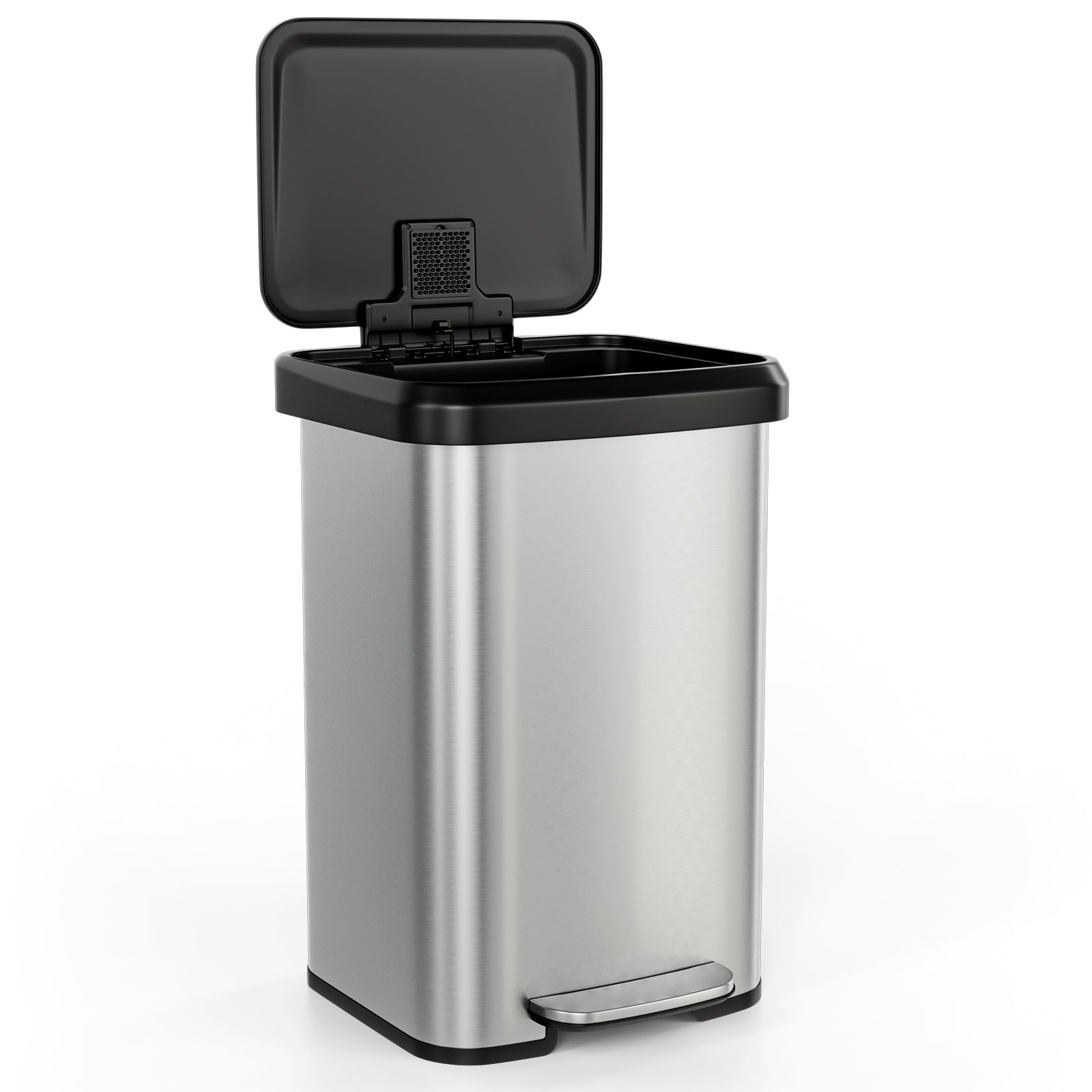 SUGIFT 13.2 Gallon Step Trash Can with Soft Close Lid and Deodorizer Compartment