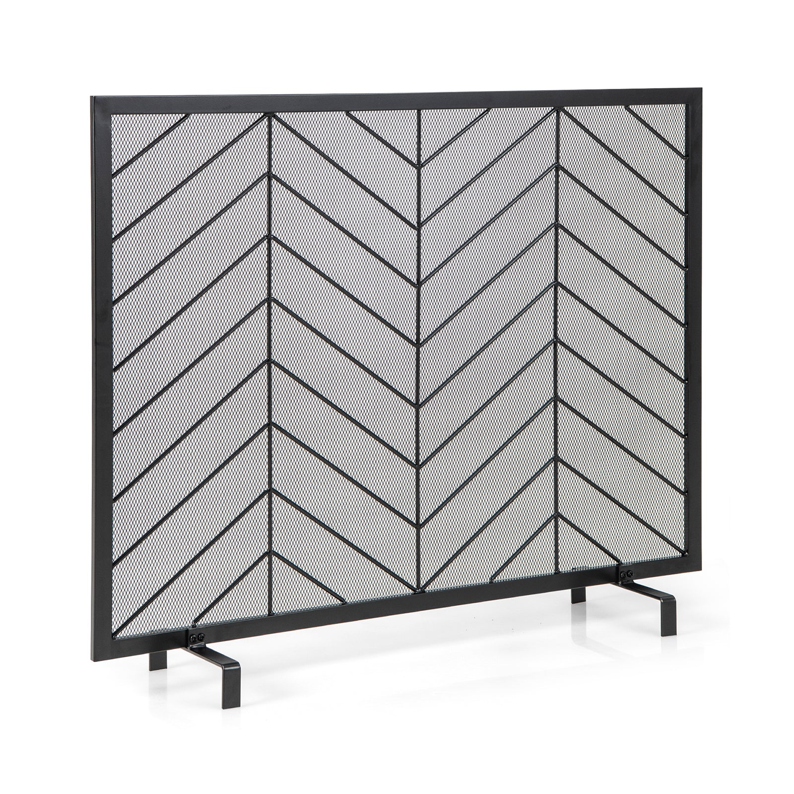SUGIFT 38 x 31 Inch Single Panel Fireplace Screen