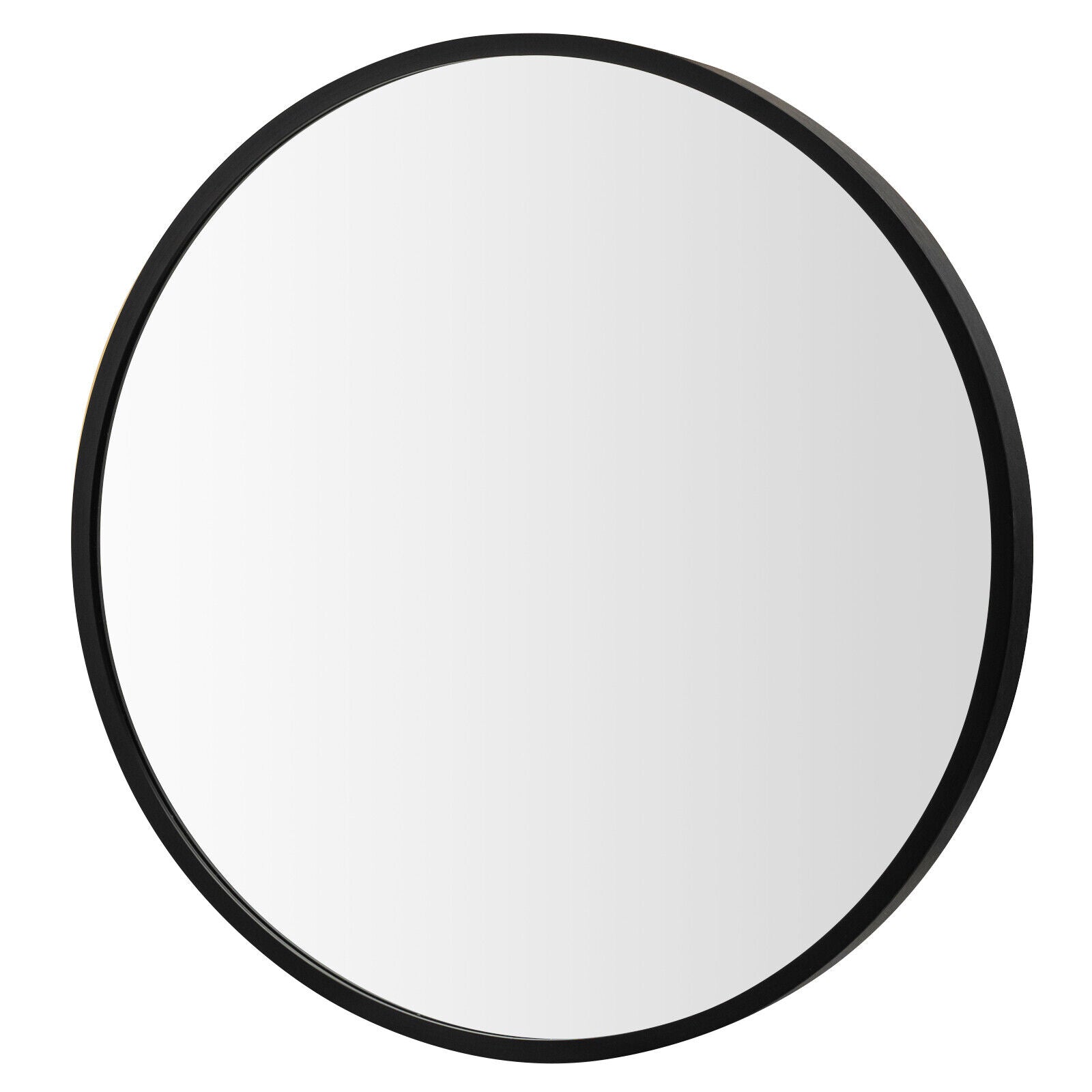 SUGIFT 16-inch Round Wall Mirror with Aluminum Alloy Frame