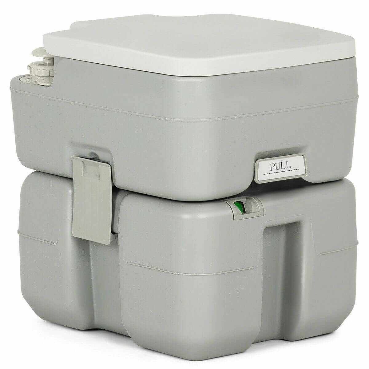 5.3 Gallon Portable Toilet with Waste Tank and Built-in Rotating Spout