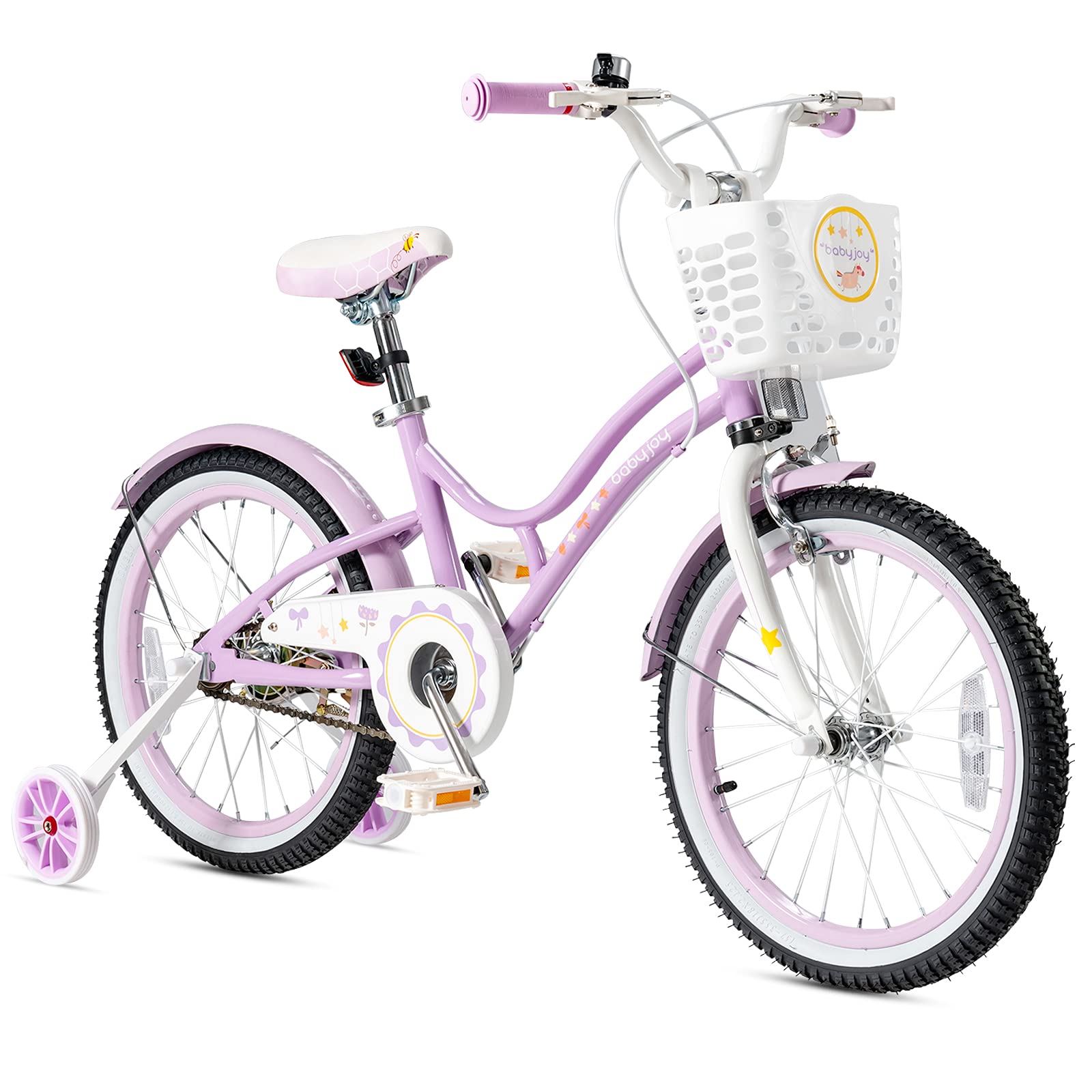 SUGIFT 18 Inch Kids Adjustable Bike with Training Wheels