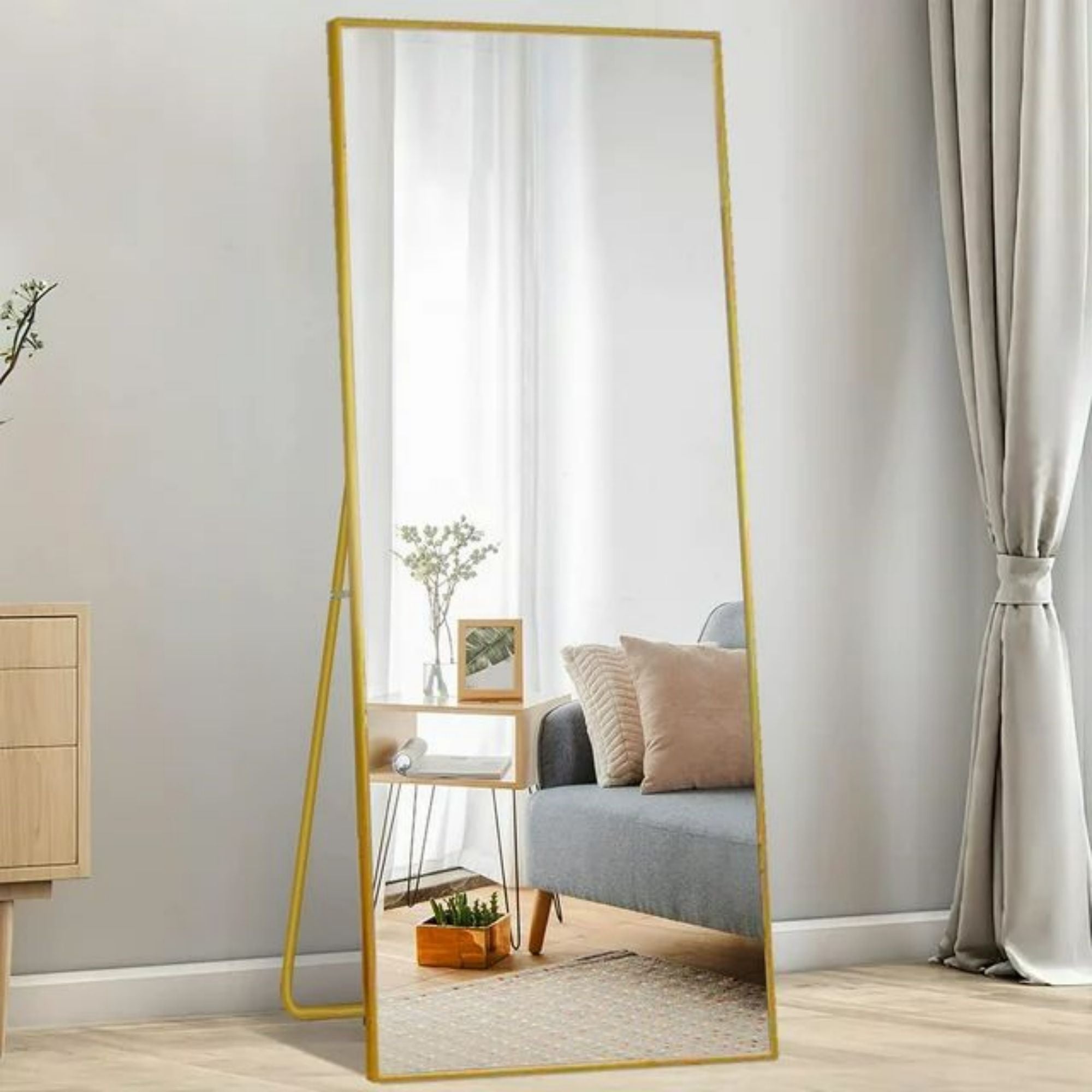 SUGIFT 65 x 22 Inch Full Length Mirror Rectangle Body Floor Mirror