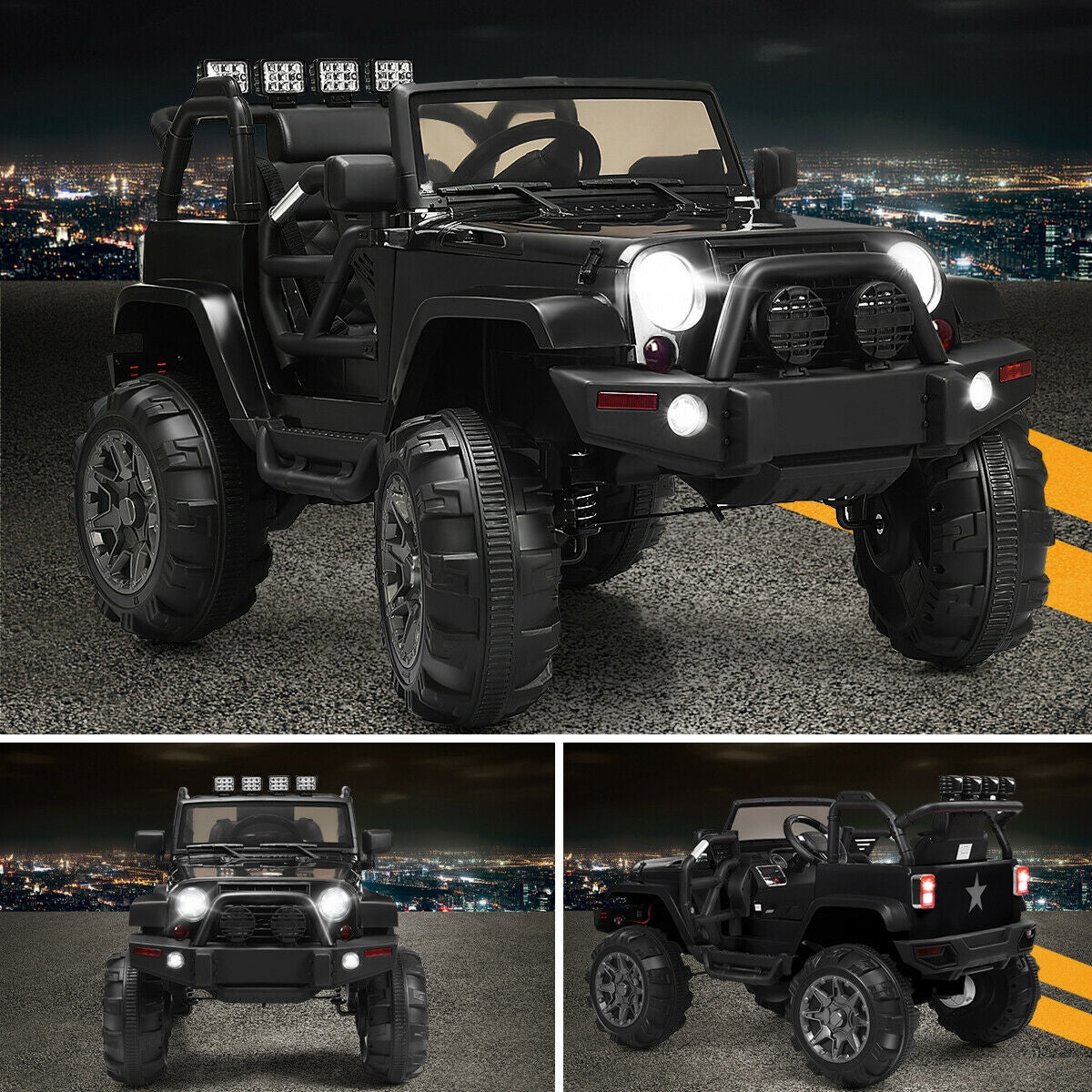 12V Electric Ride On Truck with Parental Remote Control and LED Lights