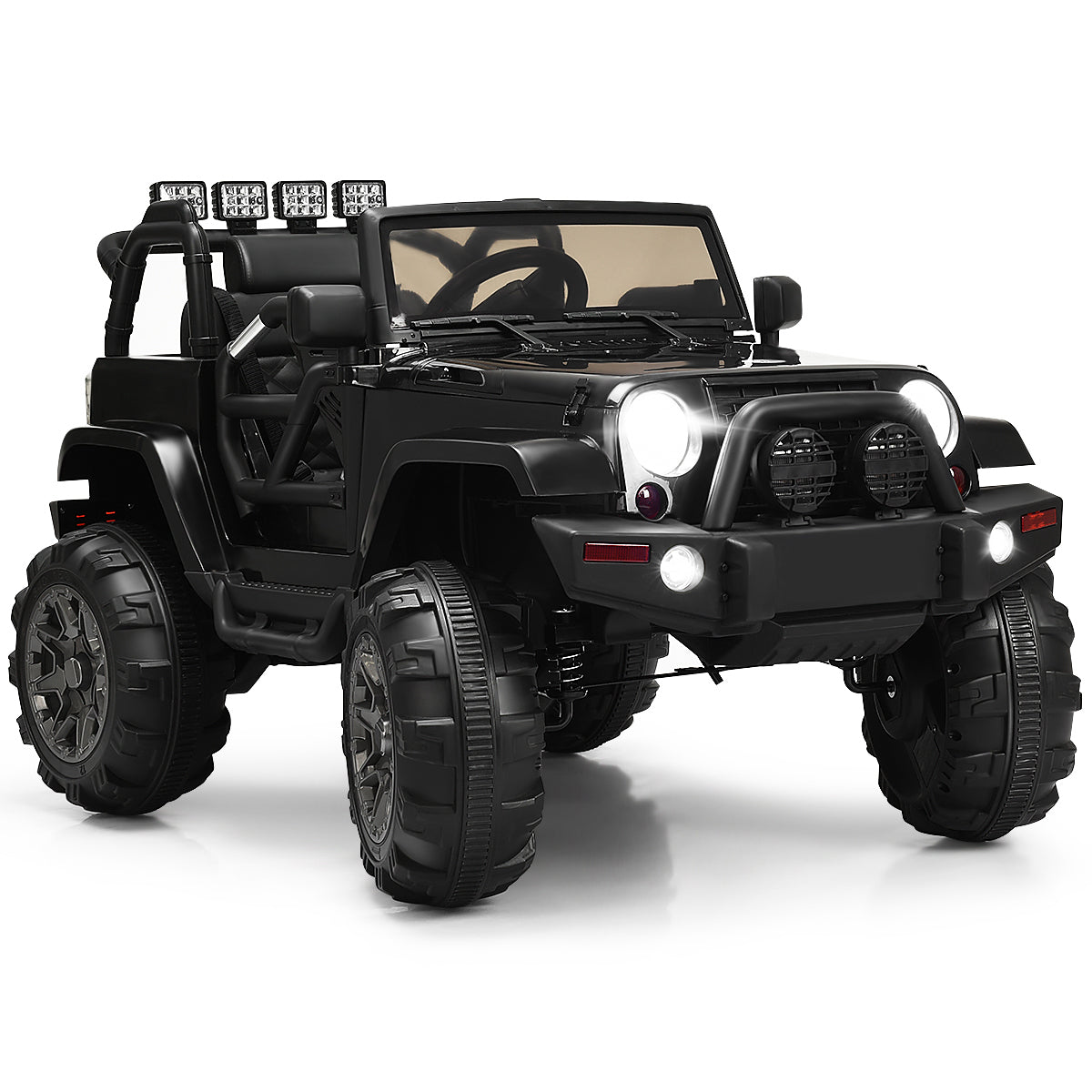 12V Electric Ride On Truck with Parental Remote Control and LED Lights
