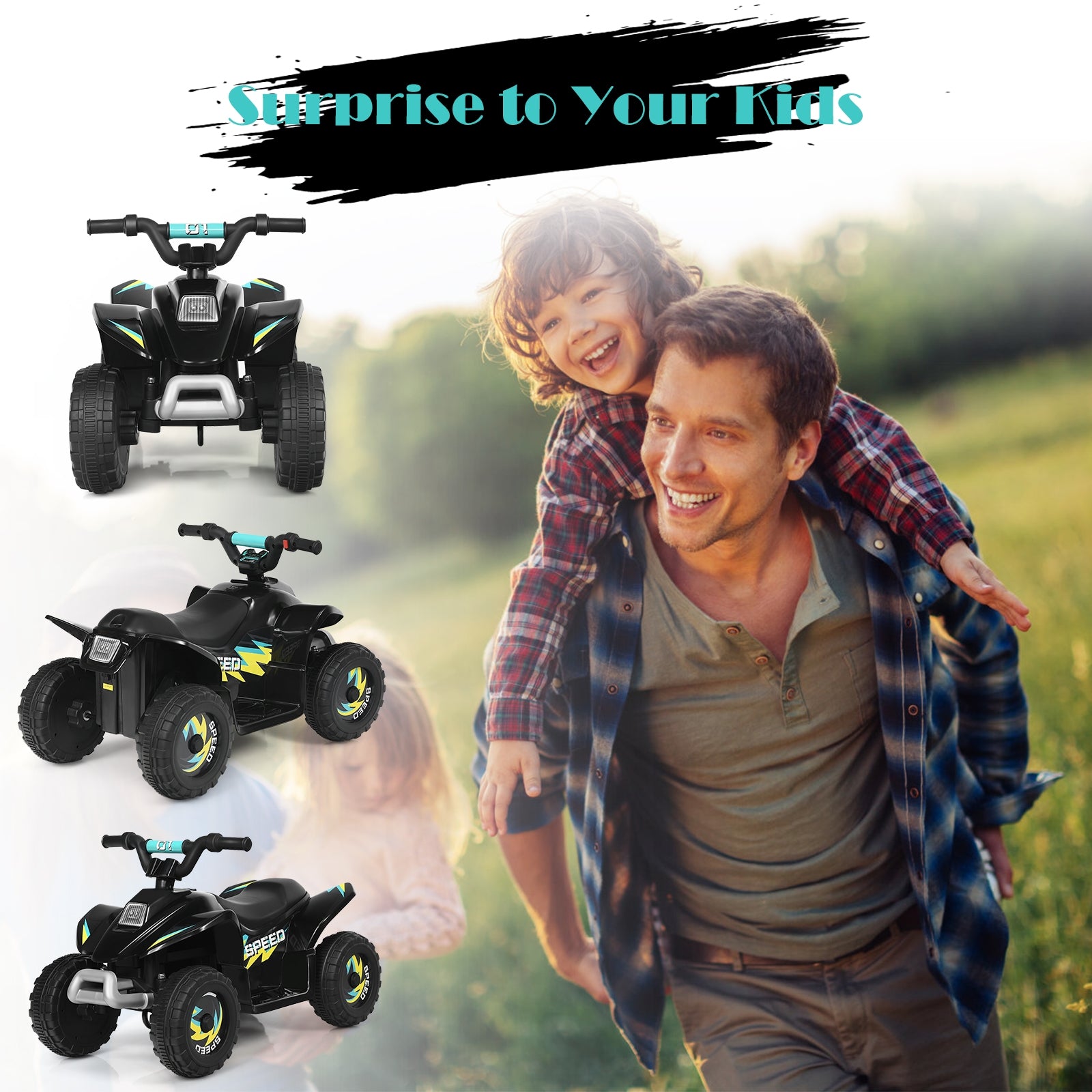 6V Kids Electric ATV 4 Wheels Ride-On Toy
