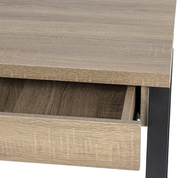 SUGIFT 47in Computer Desk Office Table Rustic Home Writing Desk with 1 Drawer