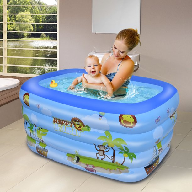 SUGIFT Inflatable Swim Pool for Kids, Indoor & Outdoor£¬47¡®¡¯W*35inD*13inH On-Site