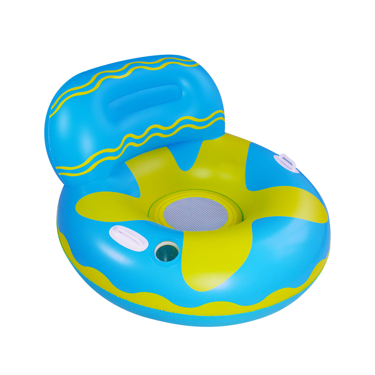 SUGIFT  Inflatable Swimming Pool Float for Adult, Pool Lounger Float with Cup Holder and Handles