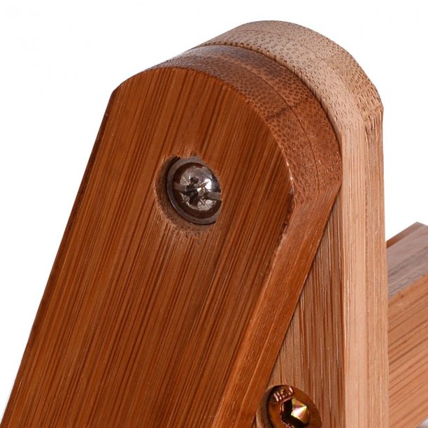 SUGIFT  Plant Storage Shelf 3-tier Folding Bamboo Flower Shelf