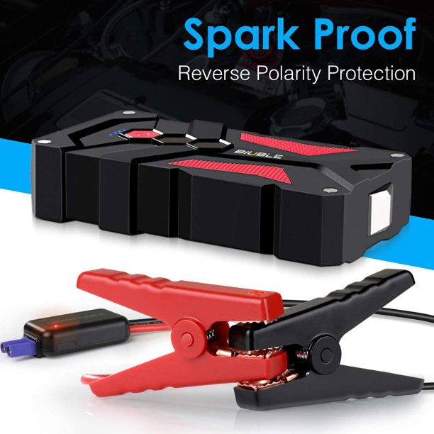 SUGIFT  Car Battery Starter, 1000A Peak 12800mAh 12V Car Auto Jump Starter Power Pack with USB Quick Charge 3.0