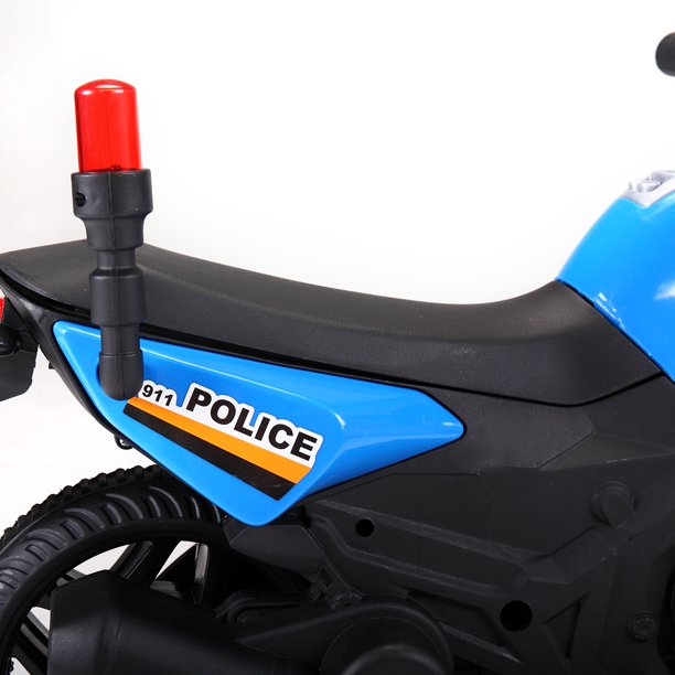 SUGIFT  6V Kids Ride On Motorcycle with Headlights, Battery-Powered 4-Wheel Bicycle