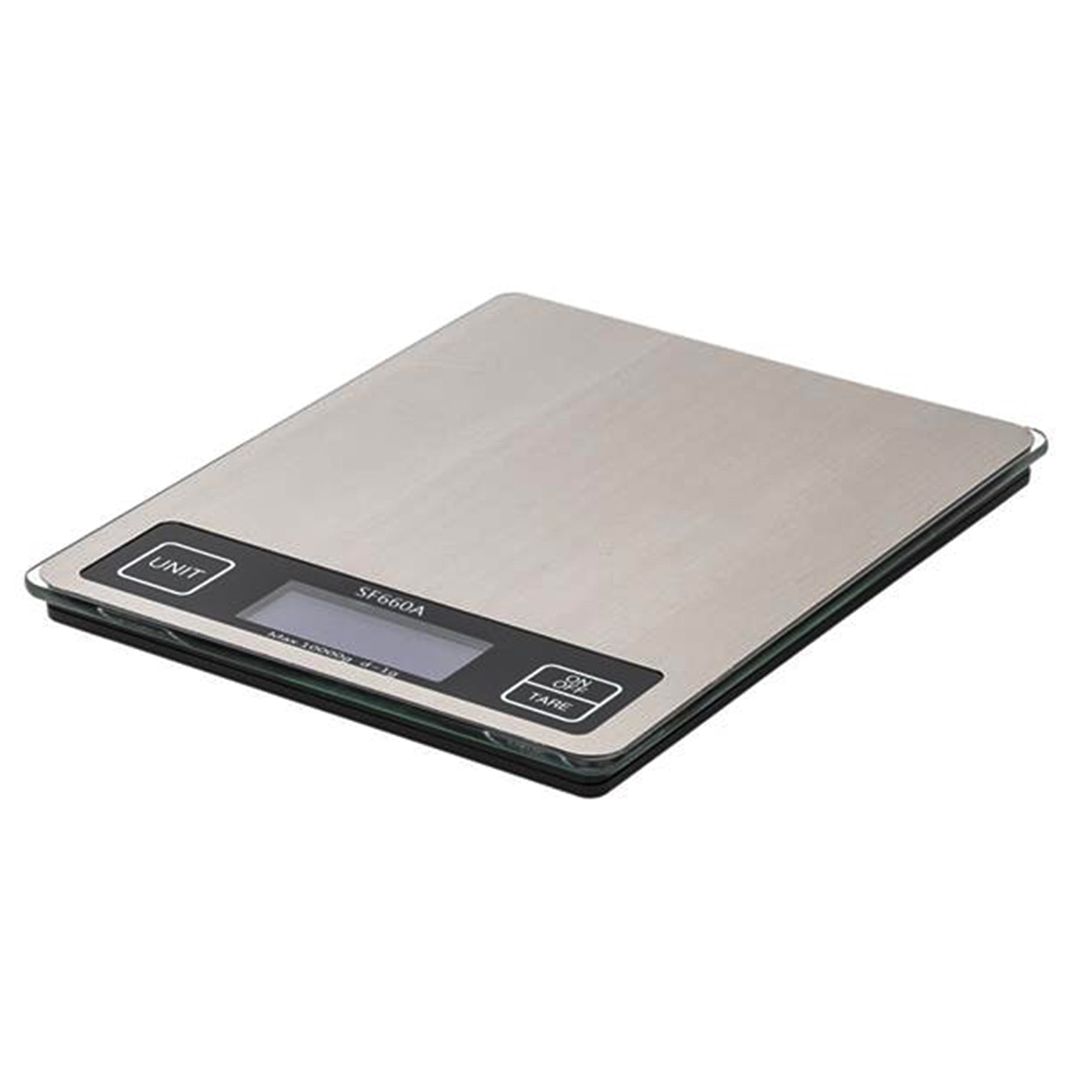 SUGIFT  Stainless Steel Platform Food Scale, 10kg/1g Touch Screen Multifunction Switch Kitchen Scale, Silver