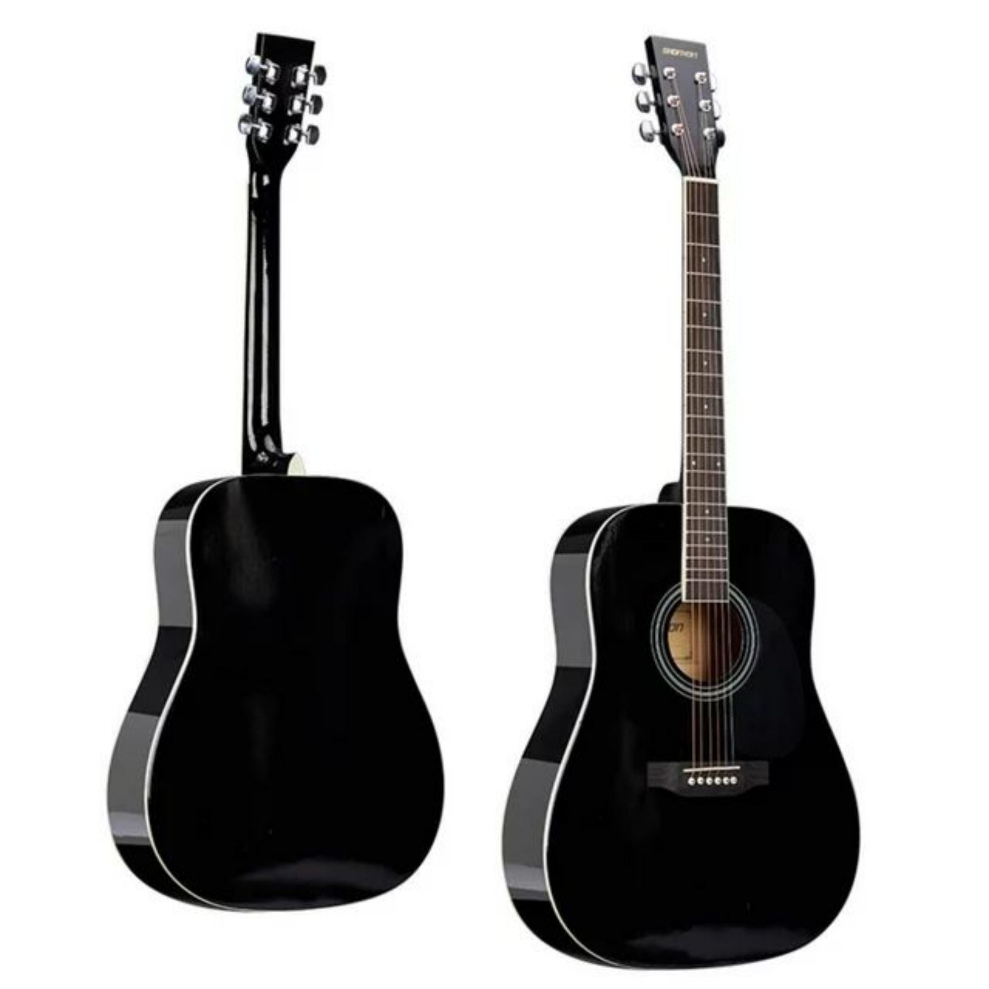 SUGIFT Black 41 Inch Full Size Acoustic Guitar Kit, Beginner Guitar