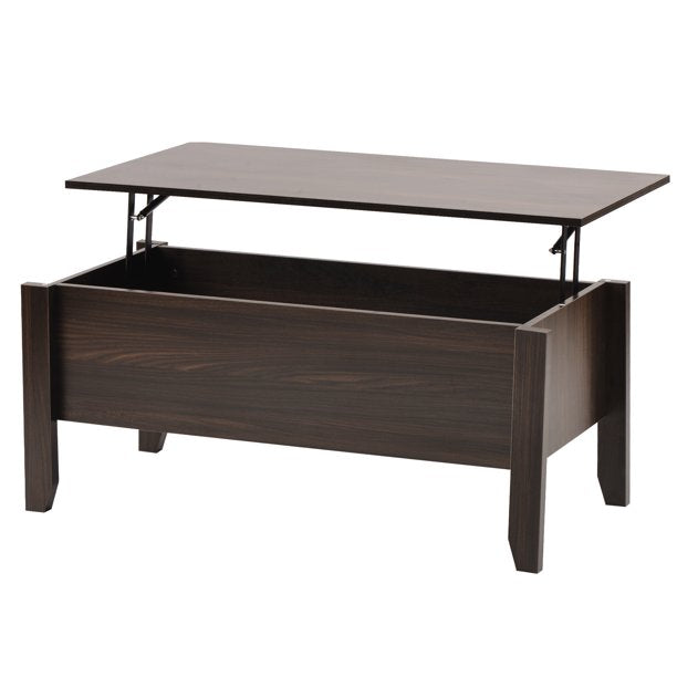SUGIFT  Modern Lift-Top Coffee Table with Storage, Sofa Table For Living Room Chestunt