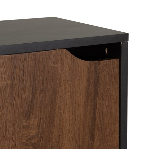 SUGIFT  Storage Cabinet Cube Bookcase Bookshelf, Brown