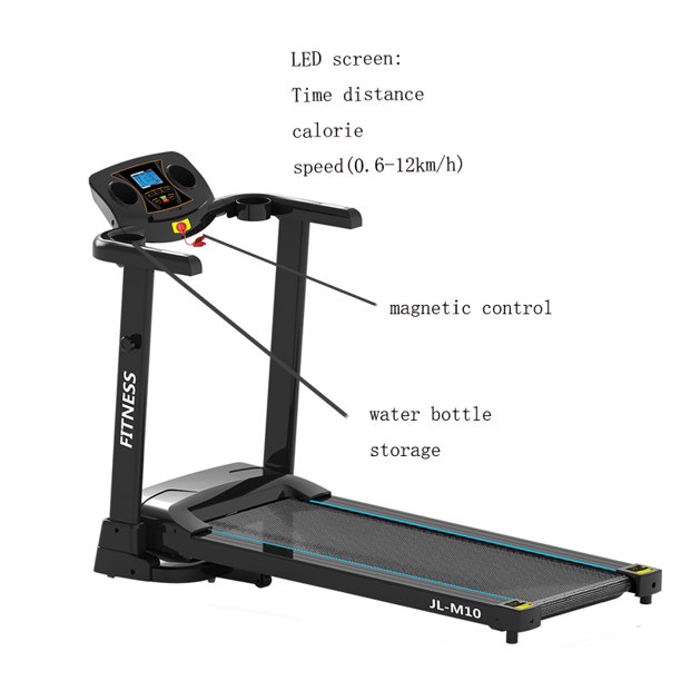 SUGIFT  Folding Treadmill with Cup Holder LED Display Slope Adjustment