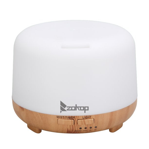 Aromatherapy Oil Diffuser with White Remote Control Color Cycling, Portable Ultrasonic Diffuser, Cold Mist Humidifier