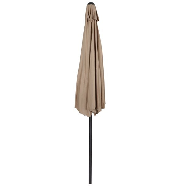 SUGIFT  Outdoor Market Table Umbrella with Push Button 9 ft Patio Umbrella Tilt Crank, Garden / Backyard / Pool