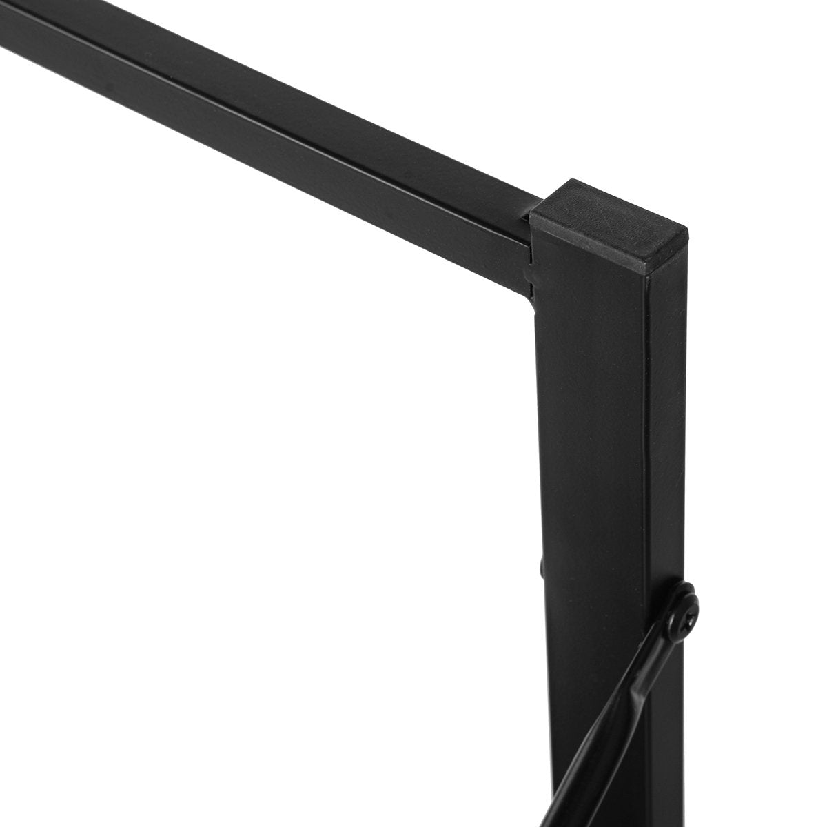 SUGIFT  L-Shape Desk Computer Desk Office Table Laptop Writing Study Workstation Metal Frame,Black