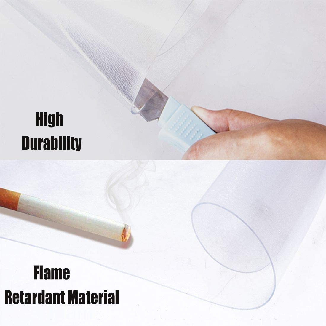 SUGIFT  Office Chair Mat - Clear PVC Desk, Heavy Duty Floor Protector