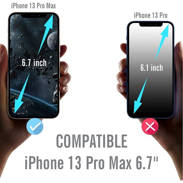 SUGIFT  Screen Protector Designed for iPhone 13 PRO MAX Tempered Glass, 6.7 inch (3 PACK )