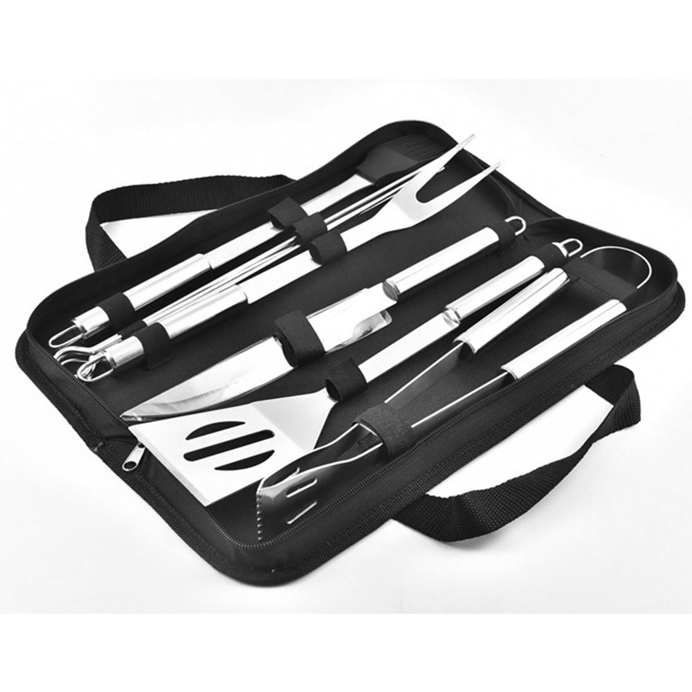 SUGIFT  Grilling Accessories BBQ Tools Set, 9 Piece Stainless Steel Grill Kit with Case, Great Barbecue Utensil Tool for Men, Women, Dad