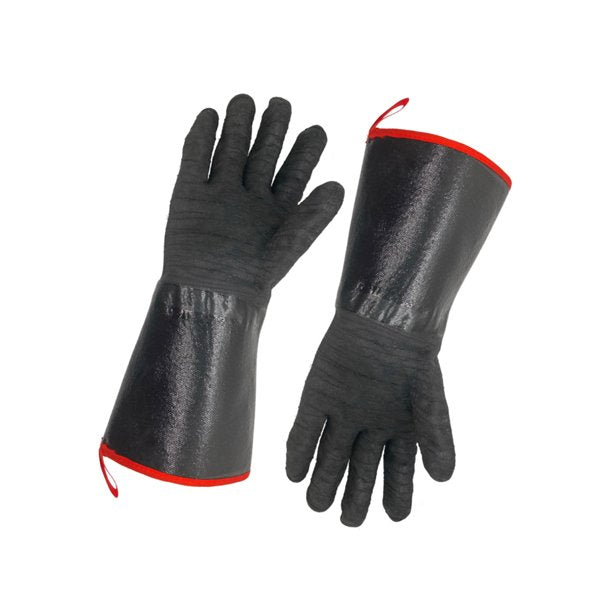 Barbecue Grill Gloves, Heat and Oil-Resistant Neoprene Oven Mitts, Long Waterproof Non-Slip Potholder