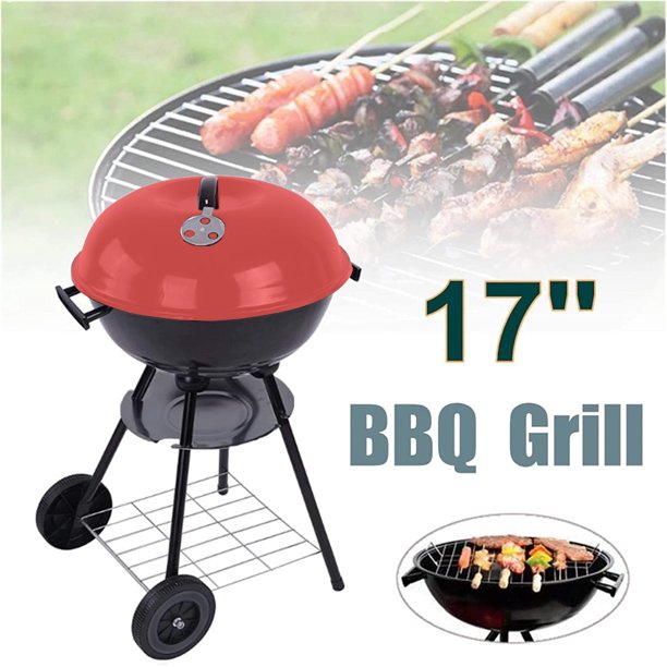SUGIFT  Charcoal Grill,17 inch small bbq grill,round bbq charcoal grills,charcole Kettle grills,outdoor cooking coal grills,outdoor cooking