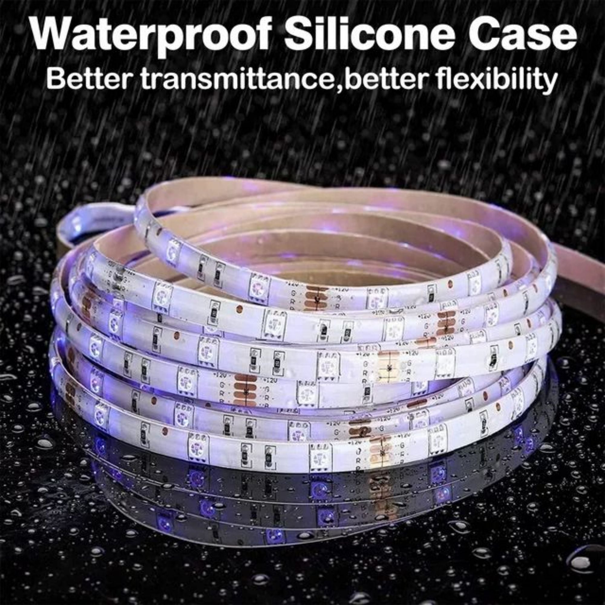 SUGIFT Led Light Strip,16.4ft 5050 LED Strip Lights with 44Keys Remote Bright and Multicolor RGB LED Lights