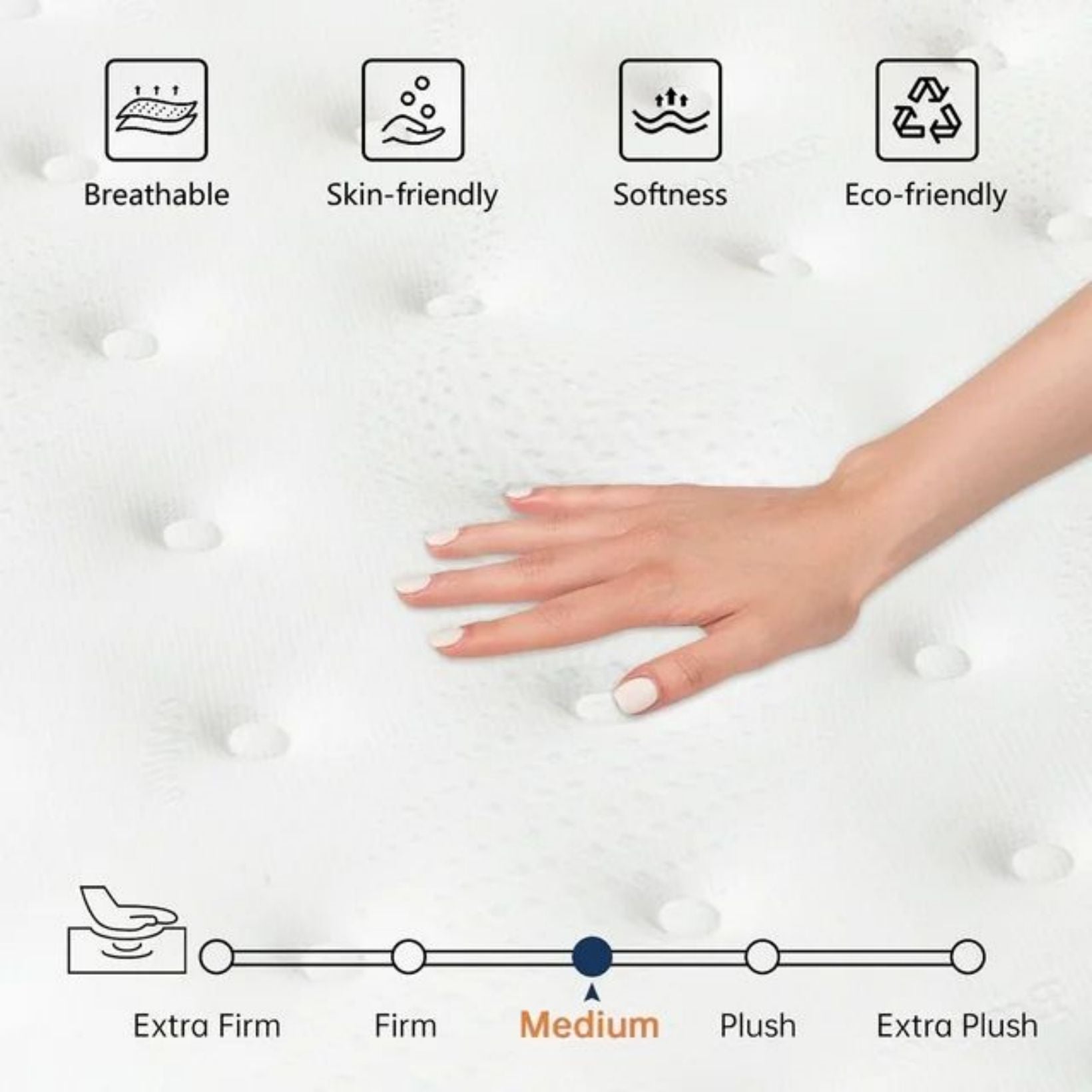 SUGIFT 12 inch Memory Foam Hybrid Mattress - Queen/King