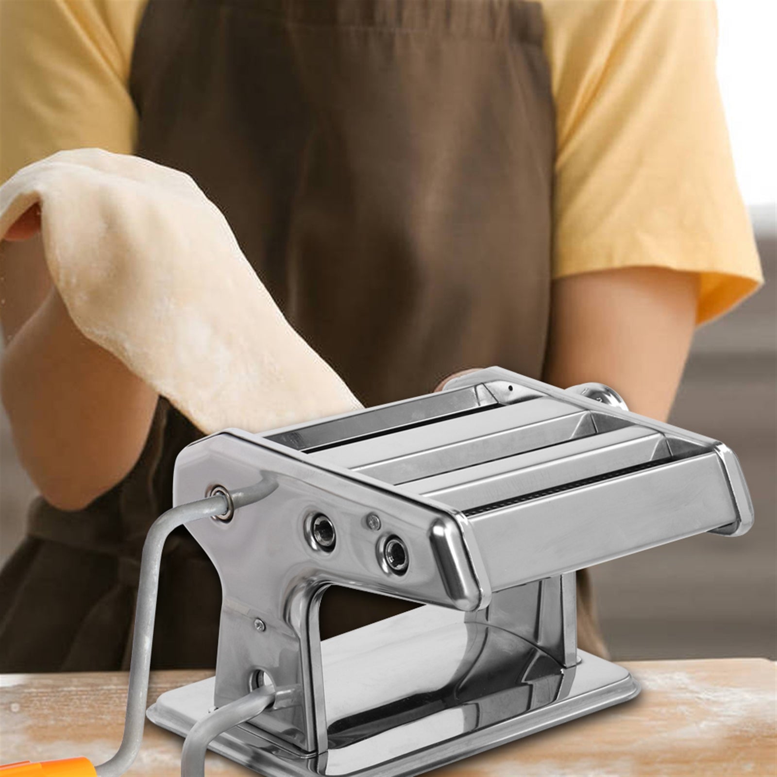 SUGIFT  Stainless Steel Manual Multi-Function Rolling Machine, Silver