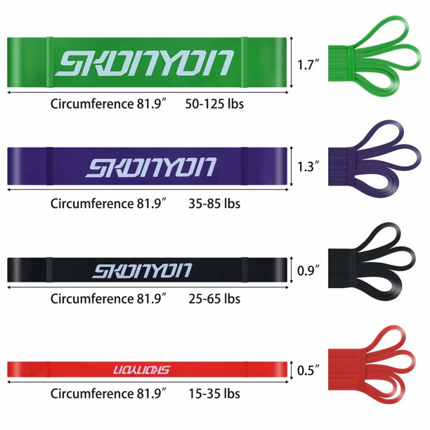 SUGIFT  Pull Up Assistance Bands, Resistance Bands Set for Men&Women, Perfect for Body Stretching, Powerlifting, Resistance Training